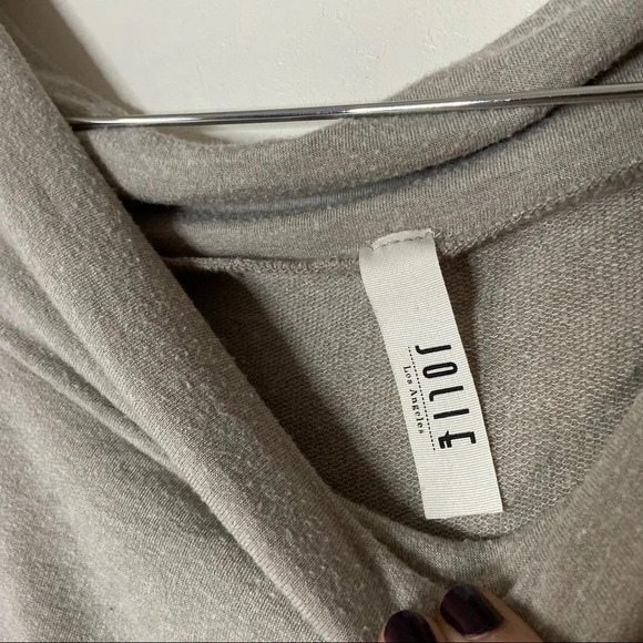 Beige Batwing Slouchy Minimal Sweater Boatneck Relaxed Oversized Size Small - Picture 5 of 10